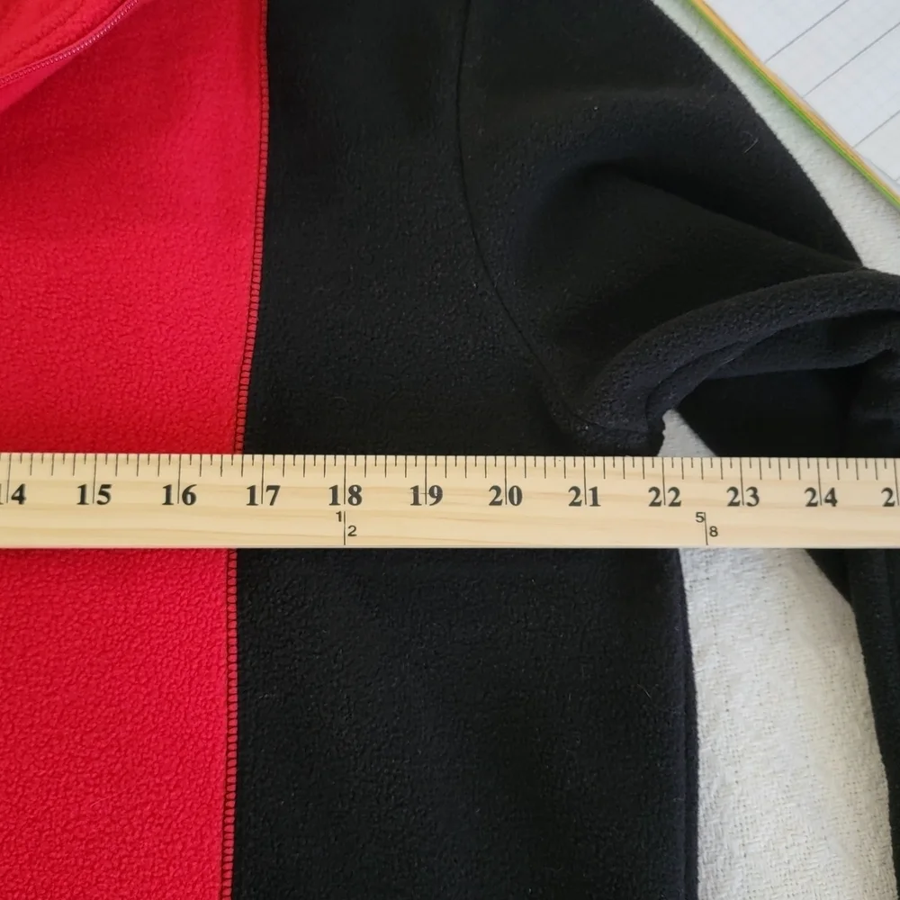 Classic Elements Bold Red Fleece Top